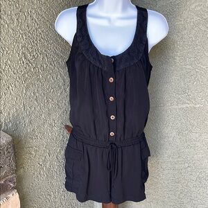 No.197 Susie Rose Black Sleeveless Jumpsuit size small